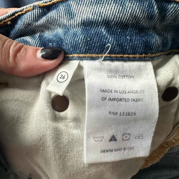 The Hailey GRLFRND Low Rise Slim Boot With Slit Jeans - Picture 4 of 6